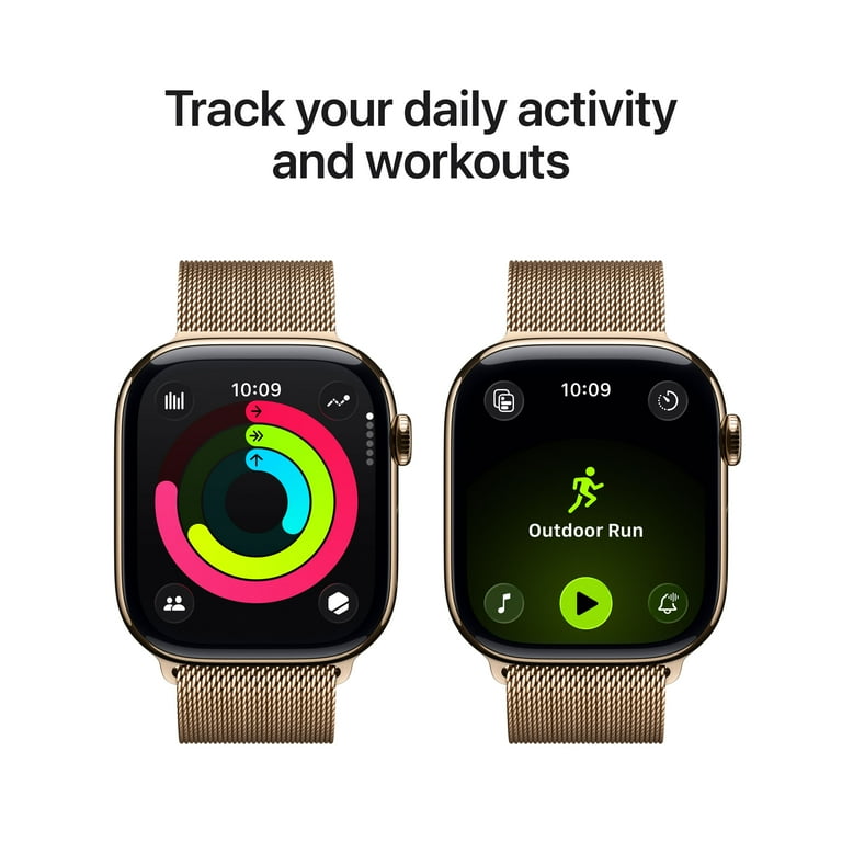 Apple Watch Series 11 46MM Gold Titanium - Milanese Loop - Cellular